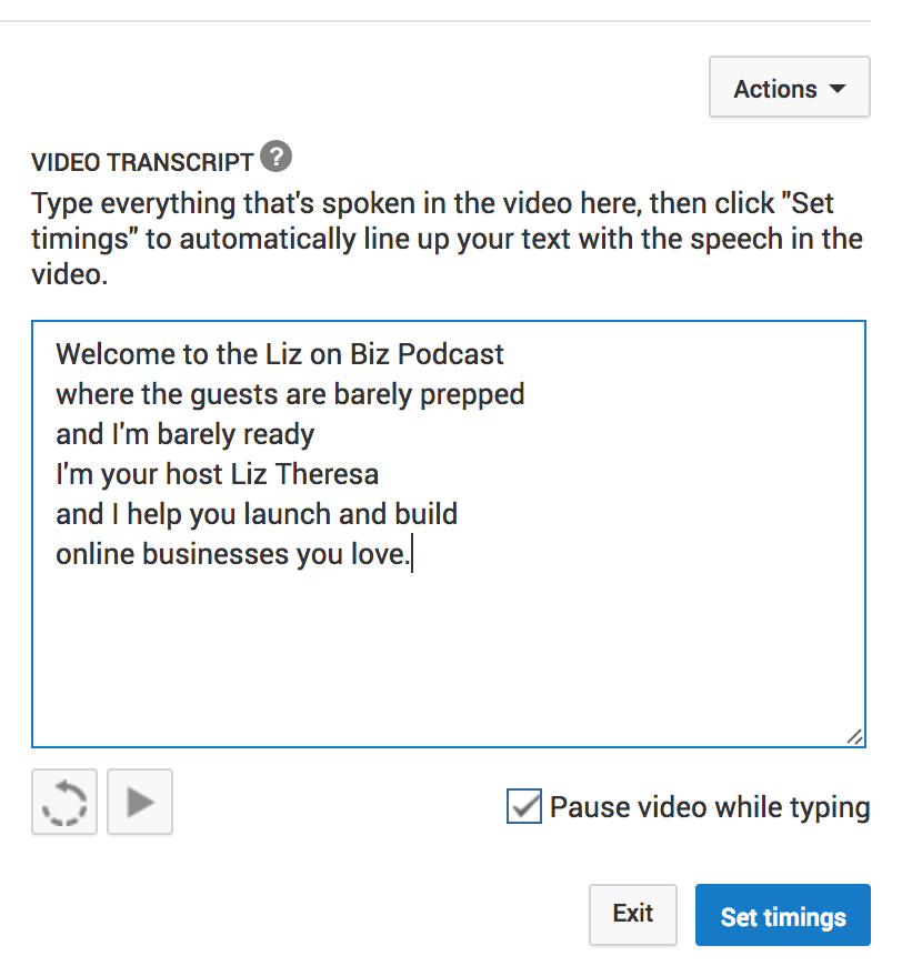 Video Transcript - How to create subtitles for videos on Facebook