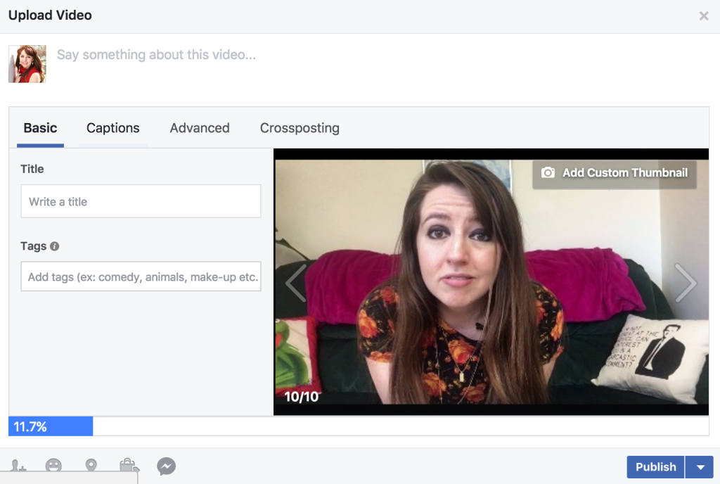 Facebook Upload - How to create subtitles for videos on Facebook